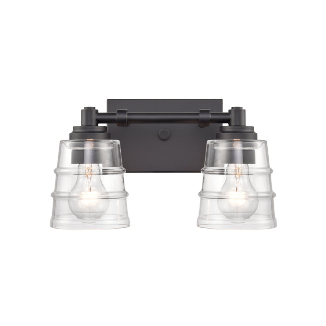 67981/2 - Pulsate 13'' Wide 2-Light Vanity Light - Matte Black