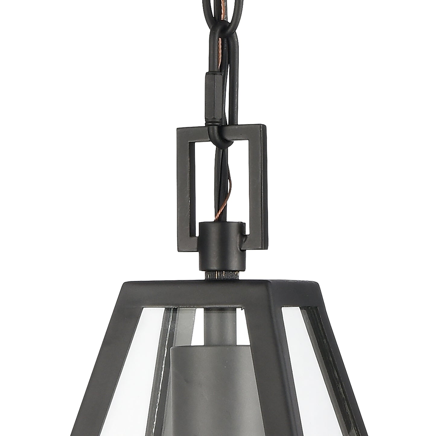 68203/1 - Tangent 7'' Wide 1-Light Mini Pendant - Matte black