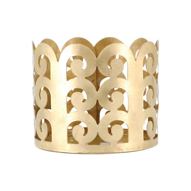 687235 - Spc-Elegance Candle Sleeve Gold