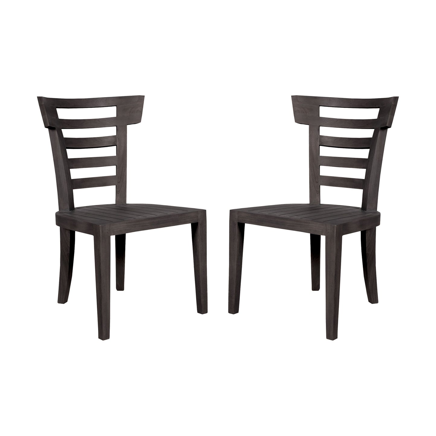 6917502P-AS - Teak Patio Outdoor Morning Chair (Set of 2)