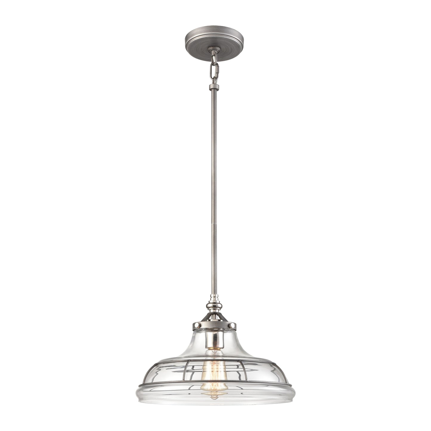 69244/1 - Dunkirk 13'' Wide 1-Light Pendant - Weathered Zinc