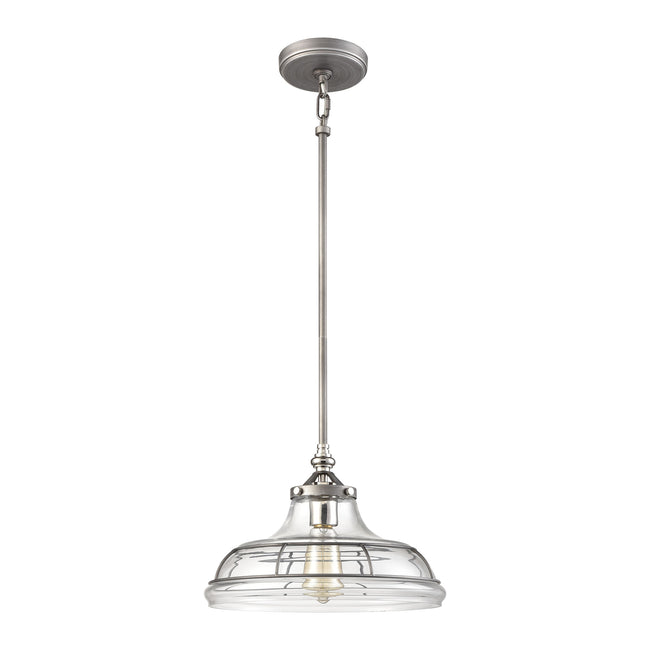 69244/1 - Dunkirk 13'' Wide 1-Light Pendant - Weathered Zinc