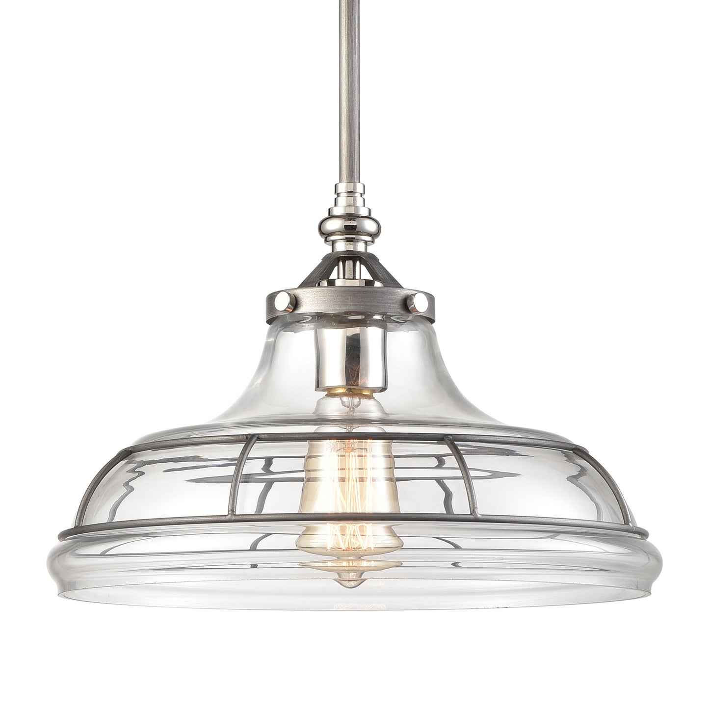 69244/1 - Dunkirk 13'' Wide 1-Light Pendant - Weathered Zinc