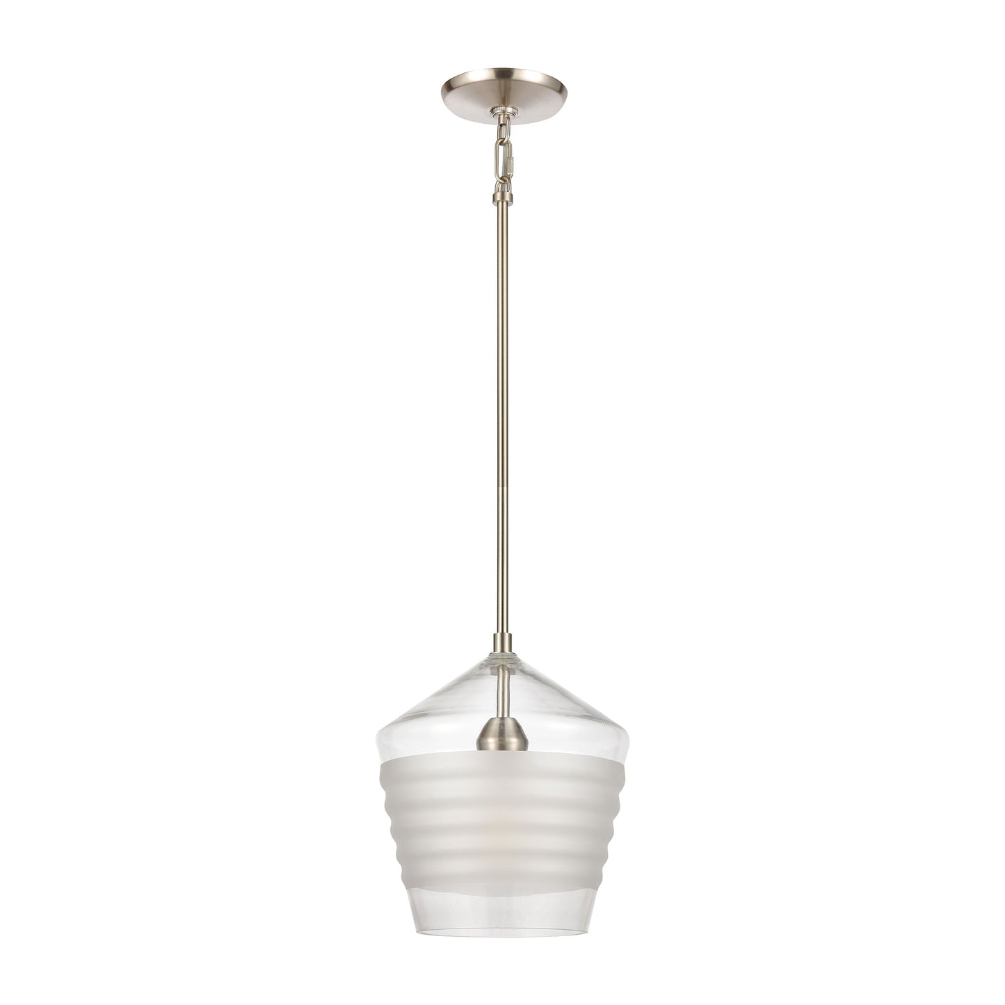 69265/1 - Konis 10'' Wide 1-Light Mini Pendant - Satin Nickel