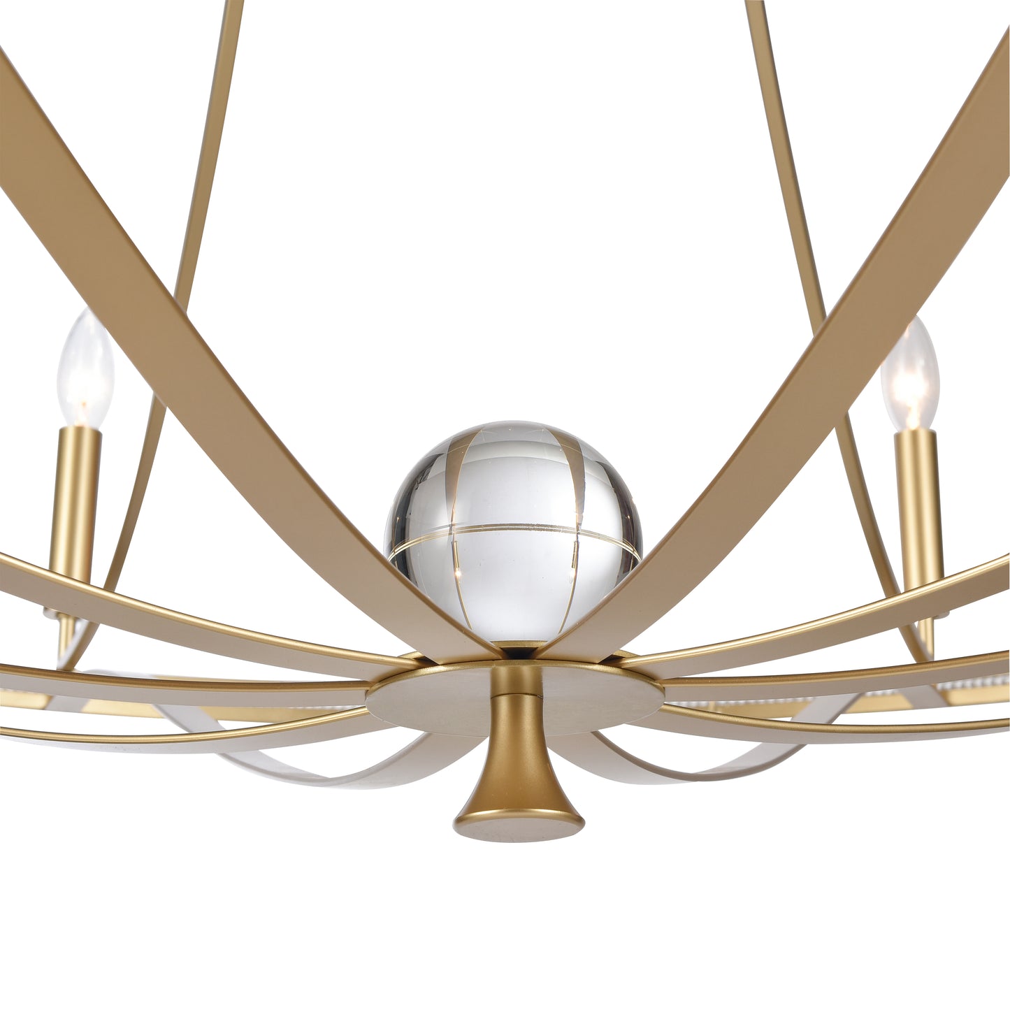 69489/10+5 - Noura 60'' Wide 15-Light Chandelier - Champagne Gold