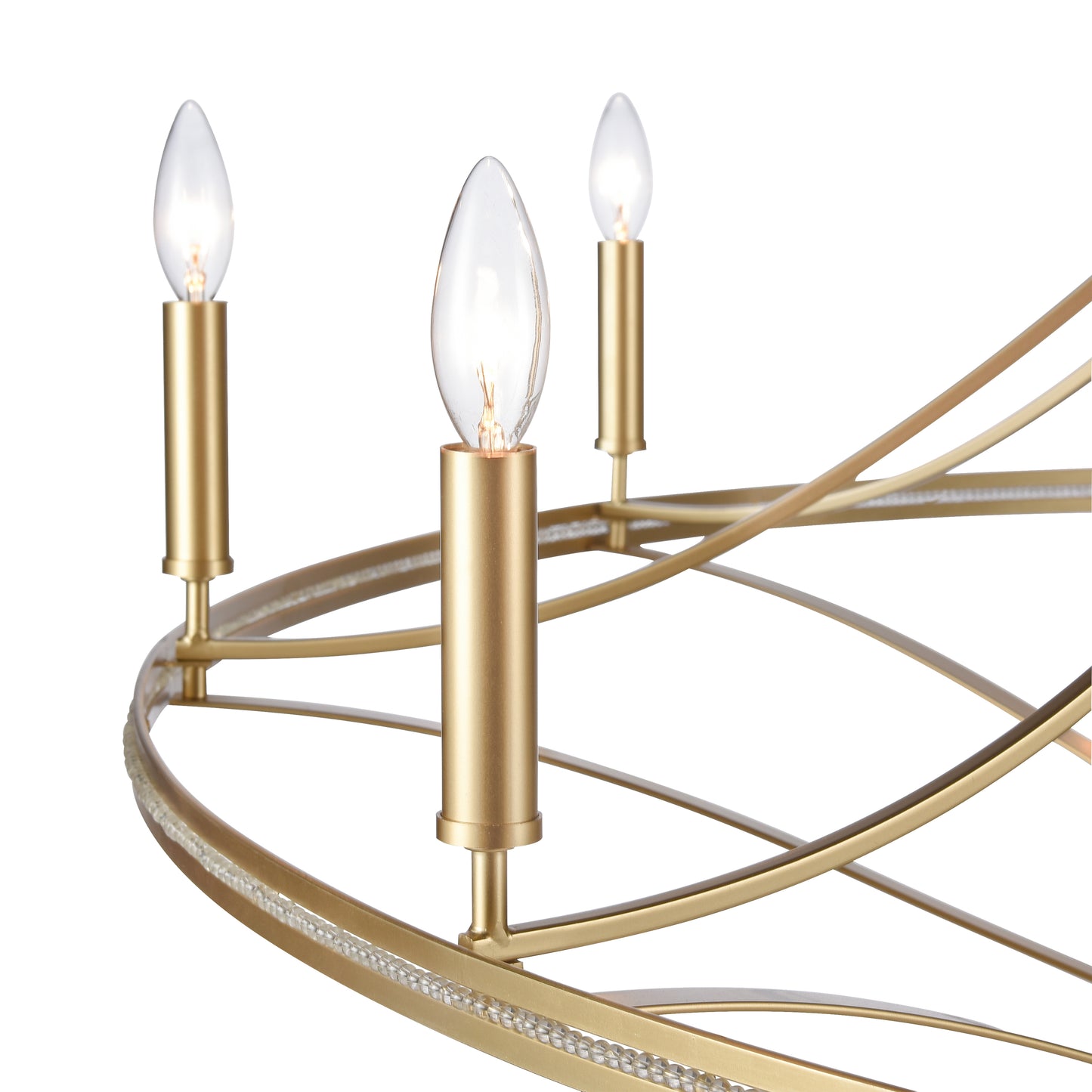 69489/10+5 - Noura 60'' Wide 15-Light Chandelier - Champagne Gold