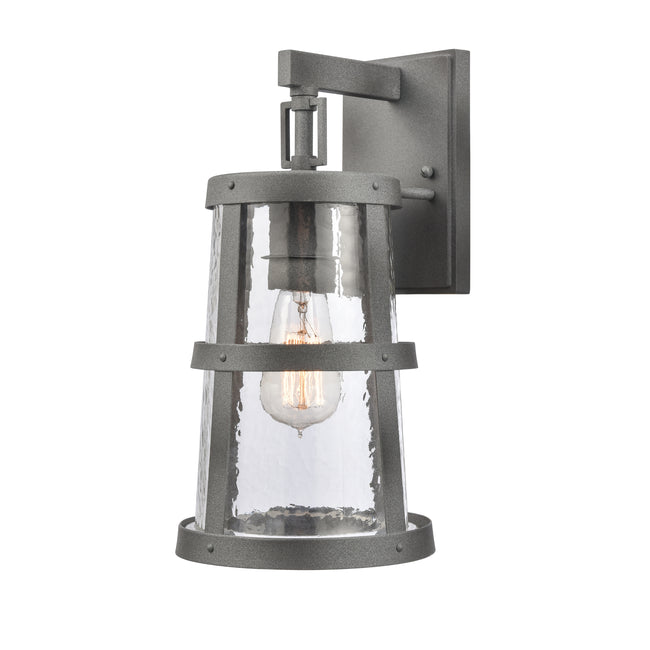 6711-C - Manor 10" Wide 2-Light Outdoor Wall Lantern in Charcoal