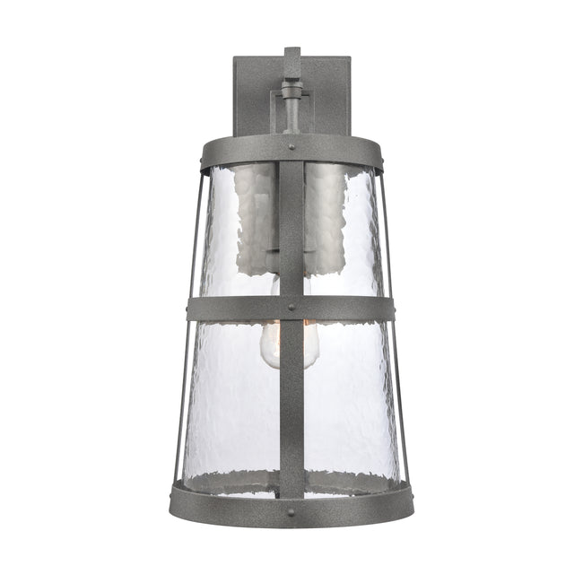 6711-C - Manor 10" Wide 2-Light Outdoor Wall Lantern in Charcoal