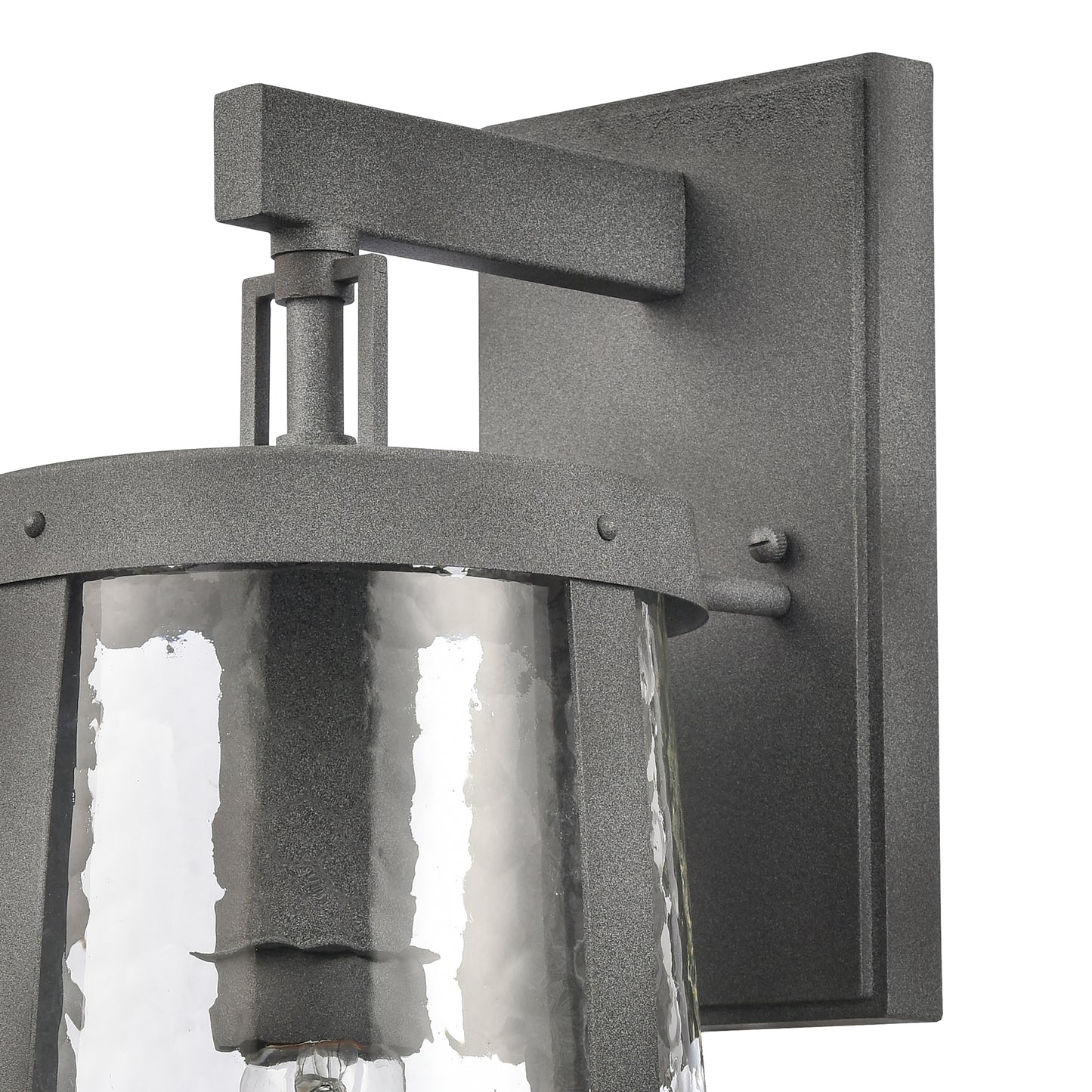 6711-C - Manor 10" Wide 2-Light Outdoor Wall Lantern in Charcoal