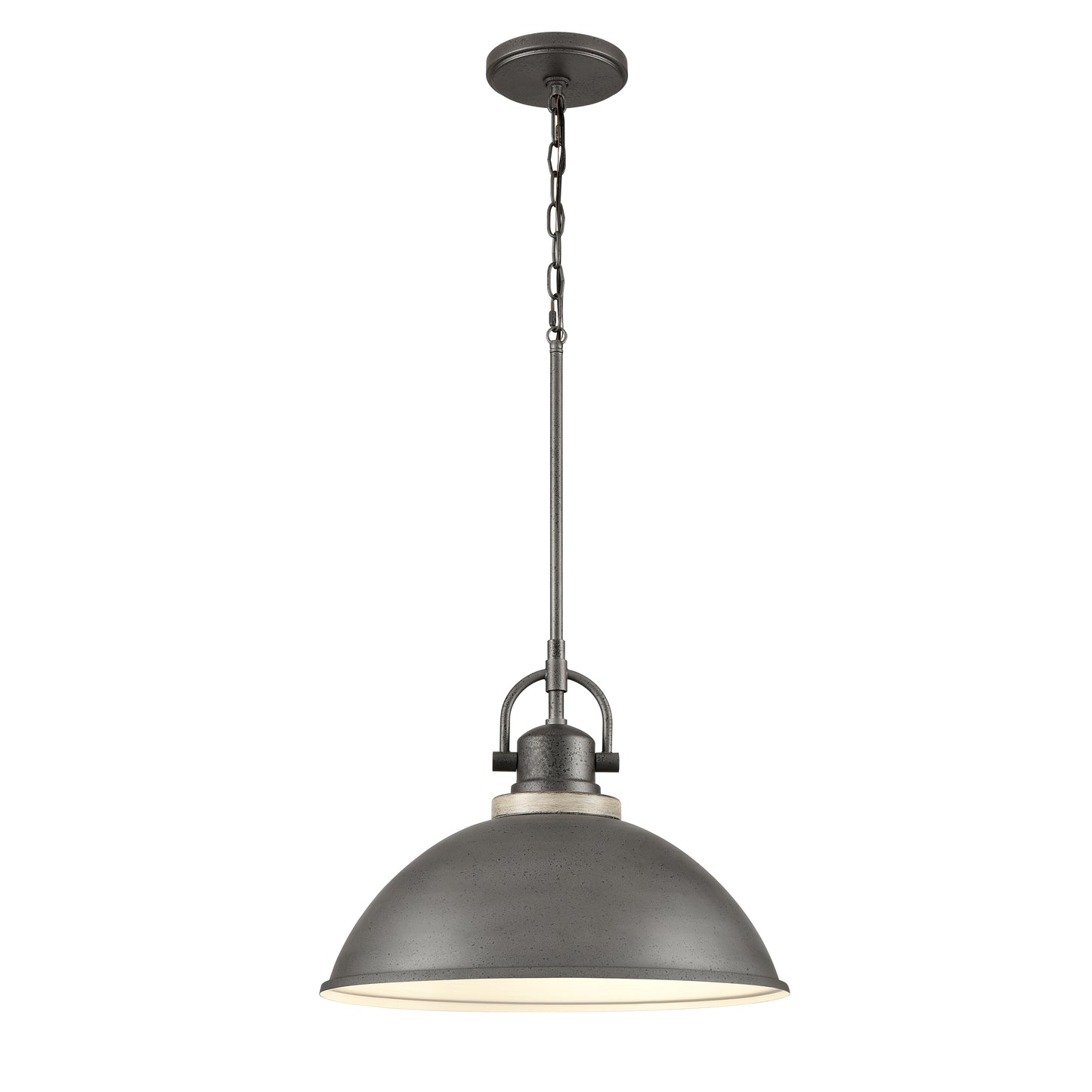 69651/1 - North Shore 18'' Wide 1-Light Outdoor Pendant - Iron