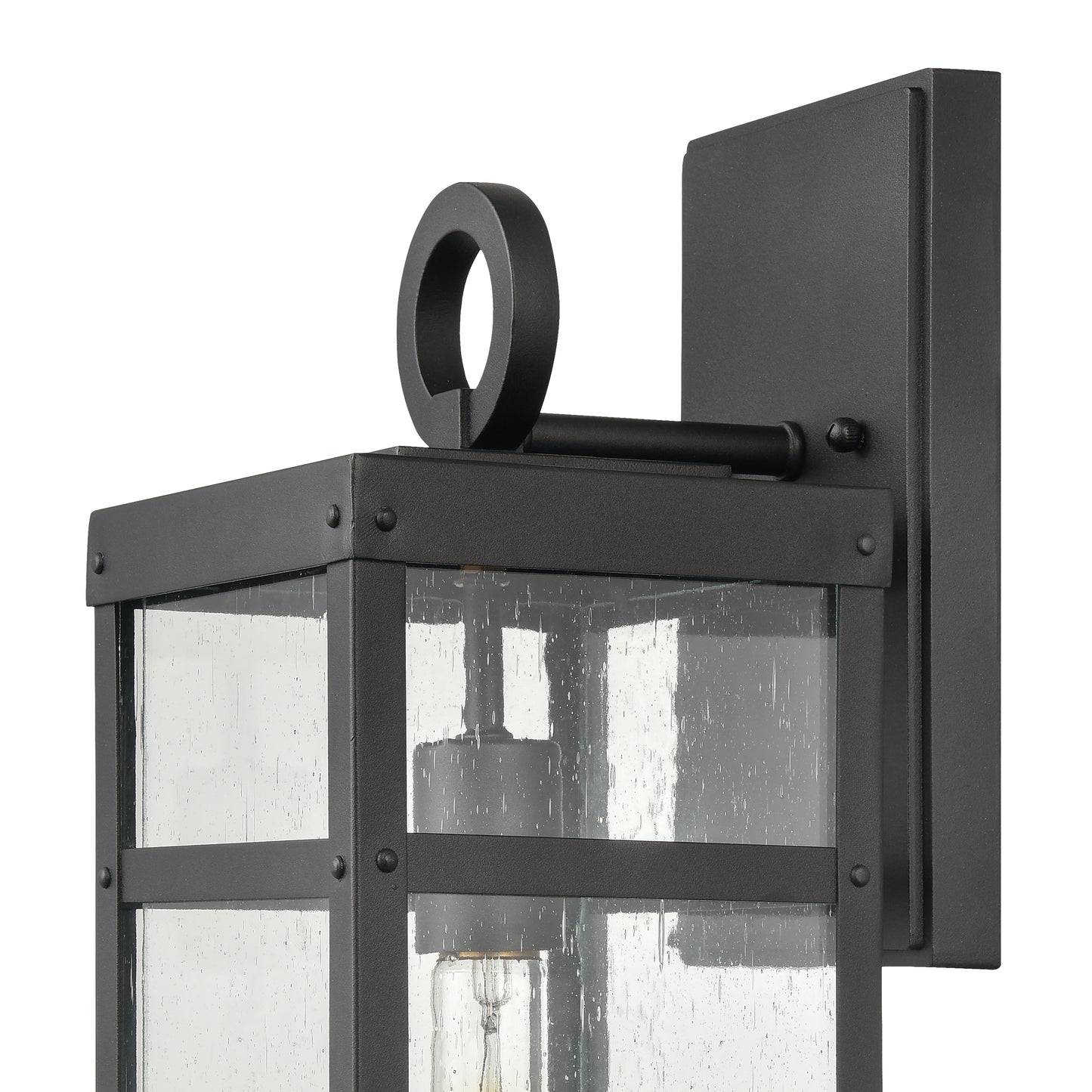 6711-C - Manor 10" Wide 2-Light Outdoor Wall Lantern in Charcoal