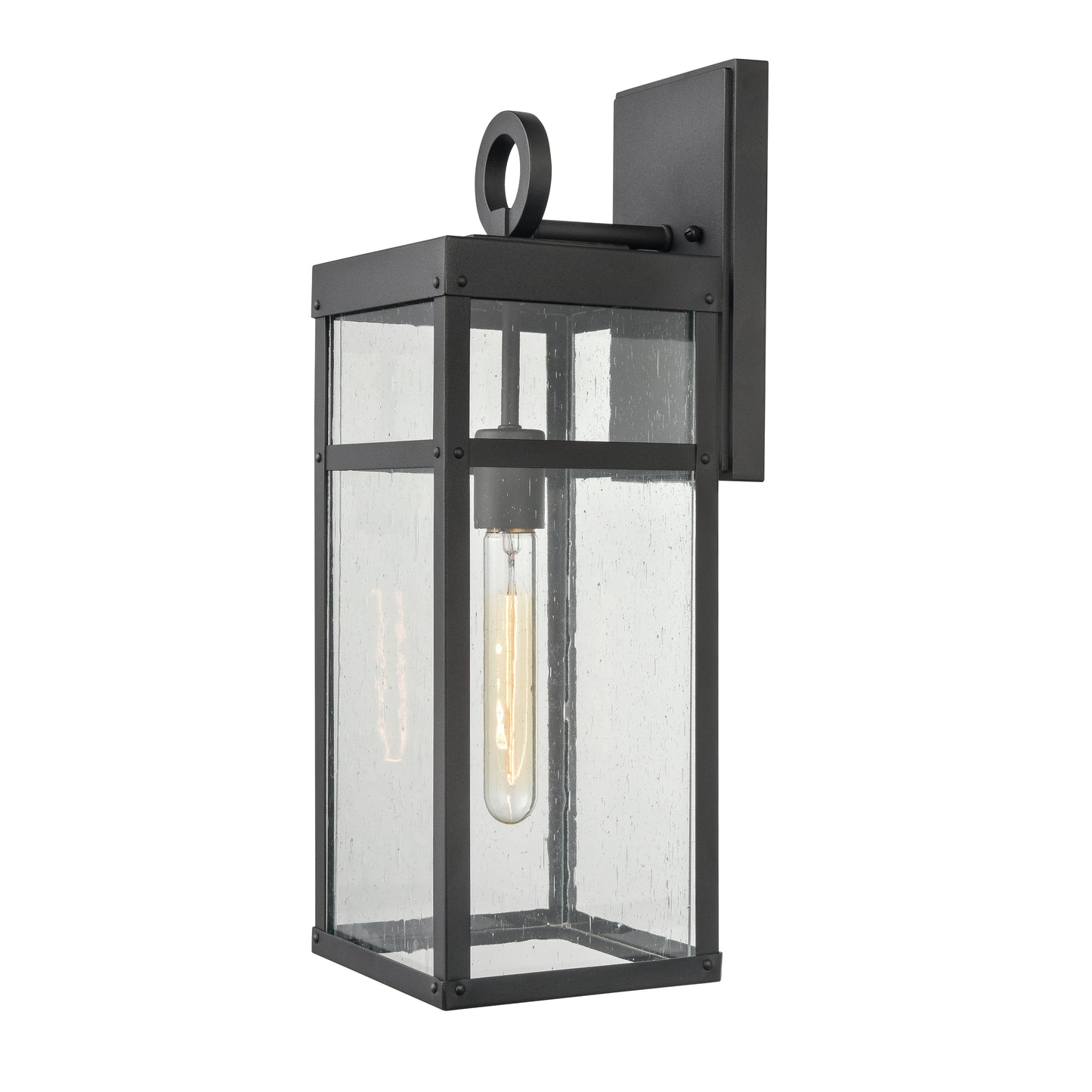 6711-C - Manor 10" Wide 2-Light Outdoor Wall Lantern in Charcoal