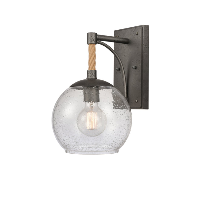 6711-C - Manor 10" Wide 2-Light Outdoor Wall Lantern in Charcoal