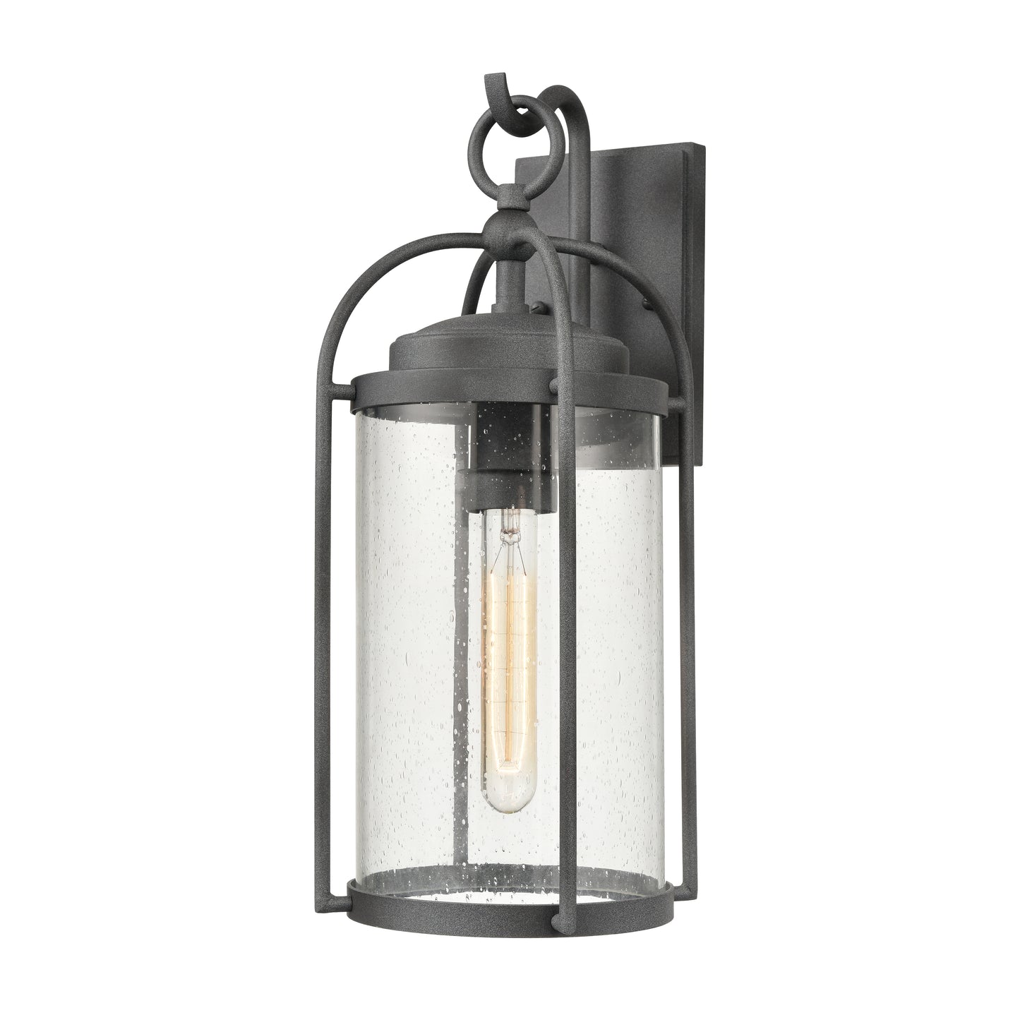 6711-C - Manor 10" Wide 2-Light Outdoor Wall Lantern in Charcoal