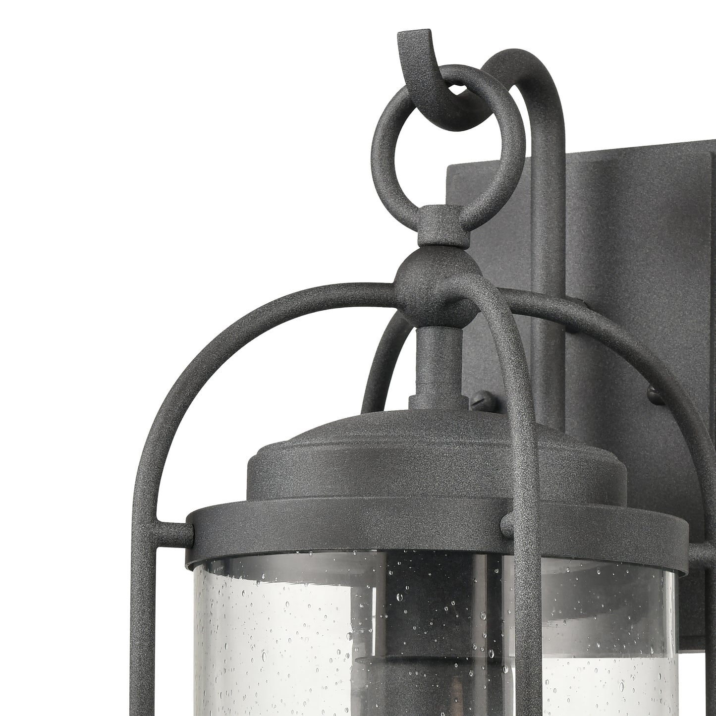 6711-C - Manor 10" Wide 2-Light Outdoor Wall Lantern in Charcoal