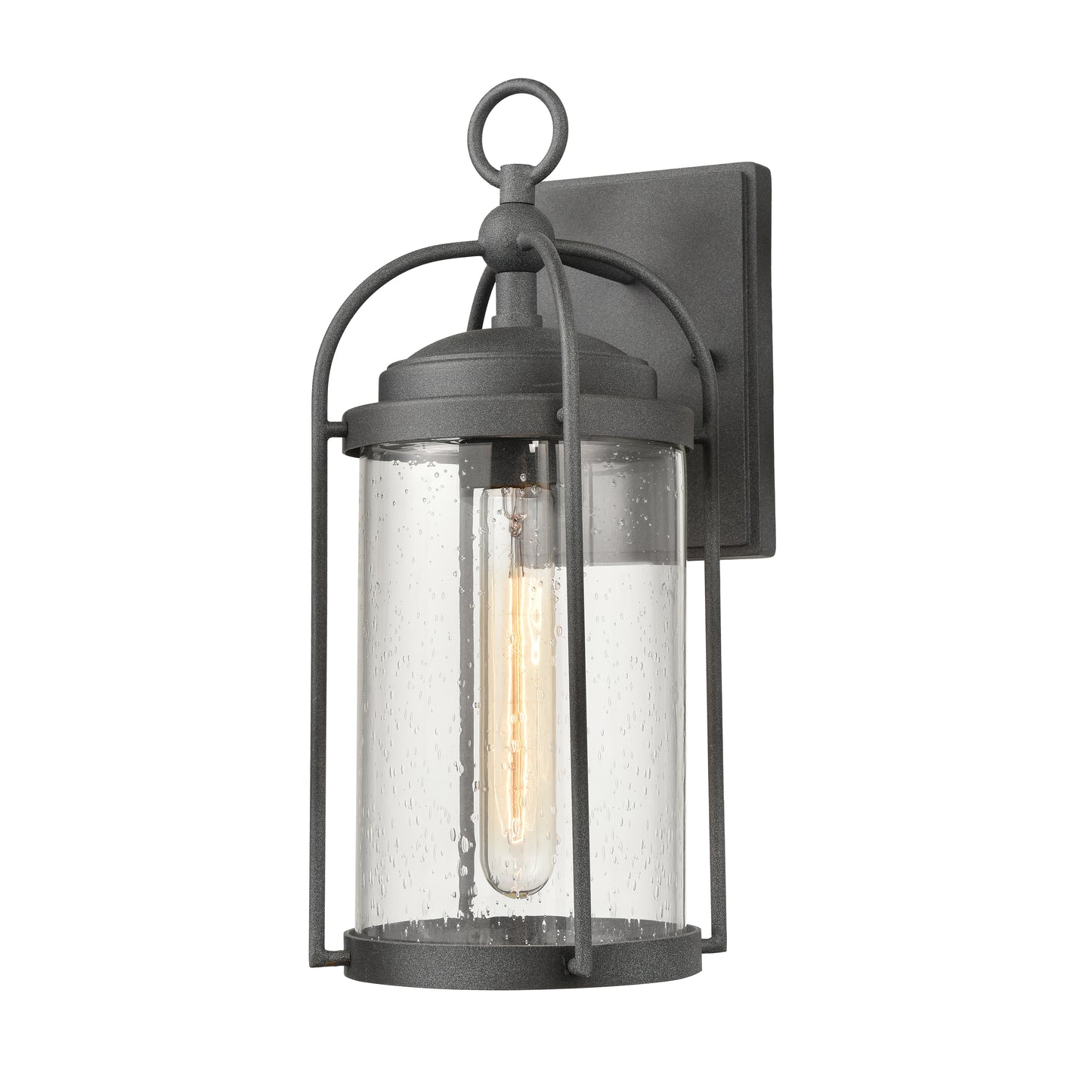 6711-C - Manor 10" Wide 2-Light Outdoor Wall Lantern in Charcoal