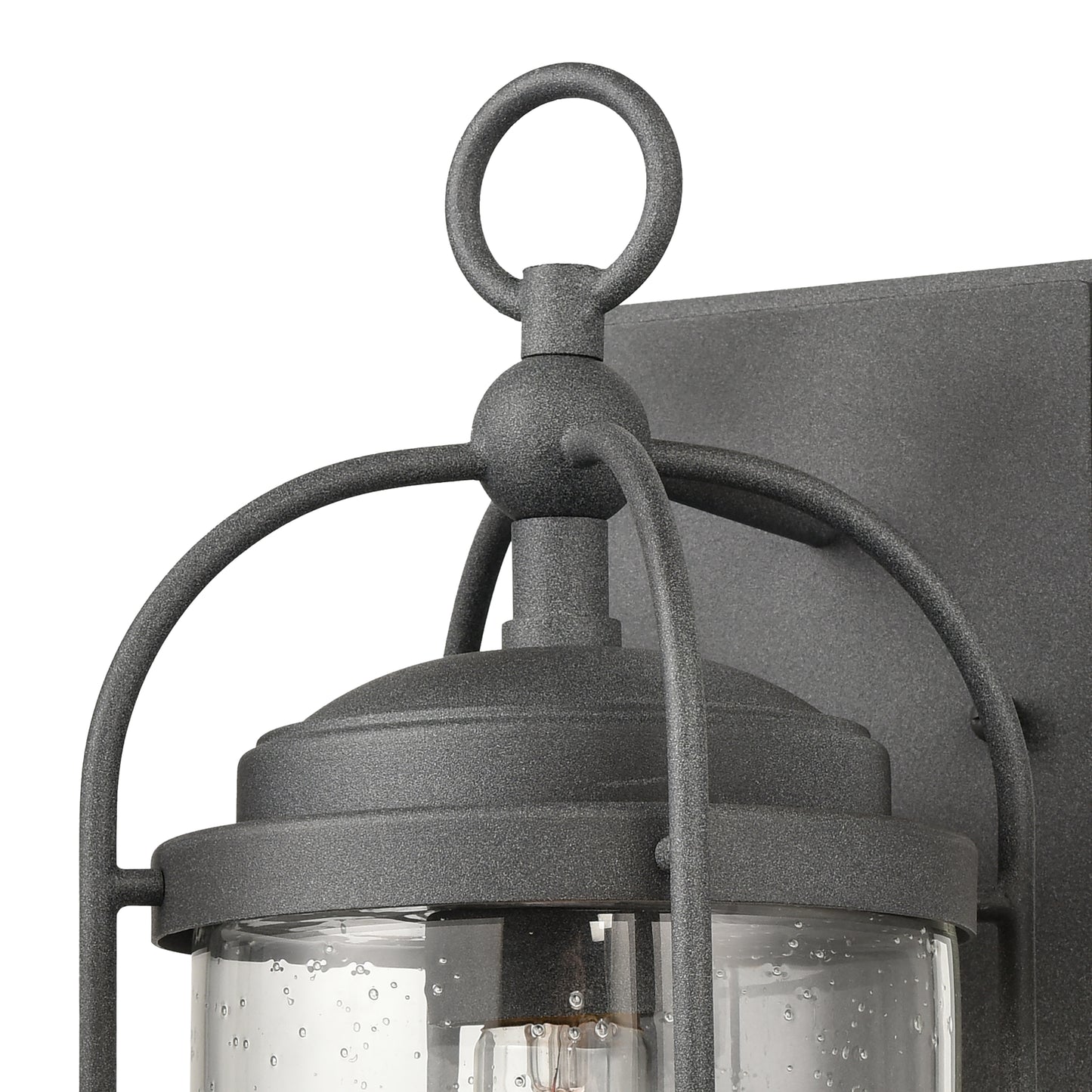 6711-C - Manor 10" Wide 2-Light Outdoor Wall Lantern in Charcoal