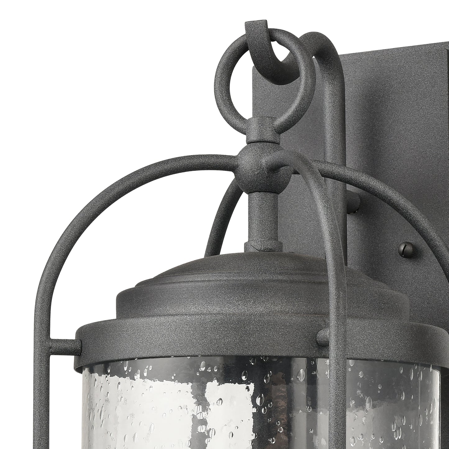 6711-C - Manor 10" Wide 2-Light Outdoor Wall Lantern in Charcoal