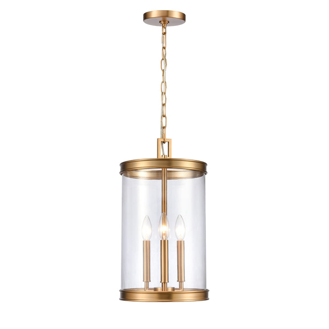 69755/3 - Mendoza 10.25'' Wide 3-Light Pendant - Brushed Gold