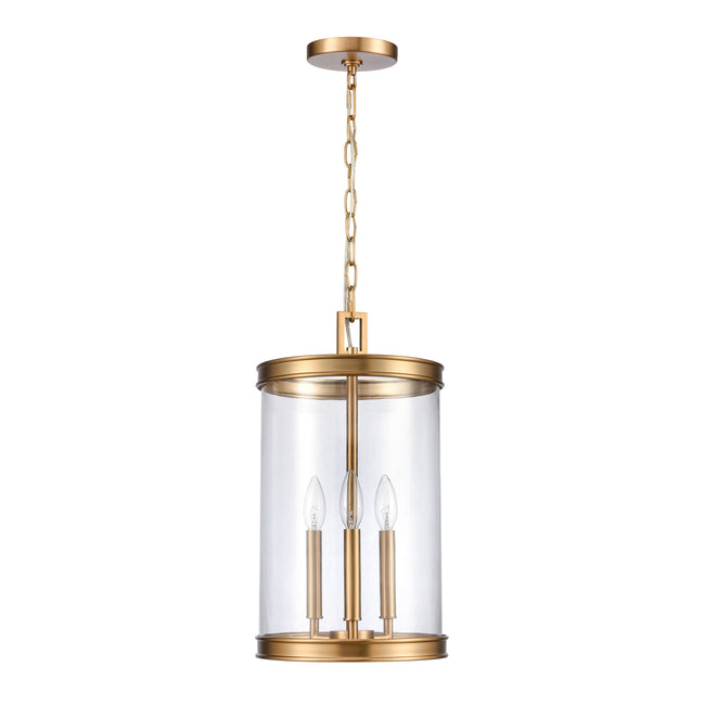 69755/3 - Mendoza 10.25'' Wide 3-Light Pendant - Brushed Gold