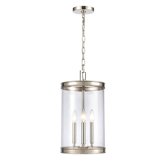 69765/3 - Mendoza 10.25'' Wide 3-Light Pendant - Polished Nickel