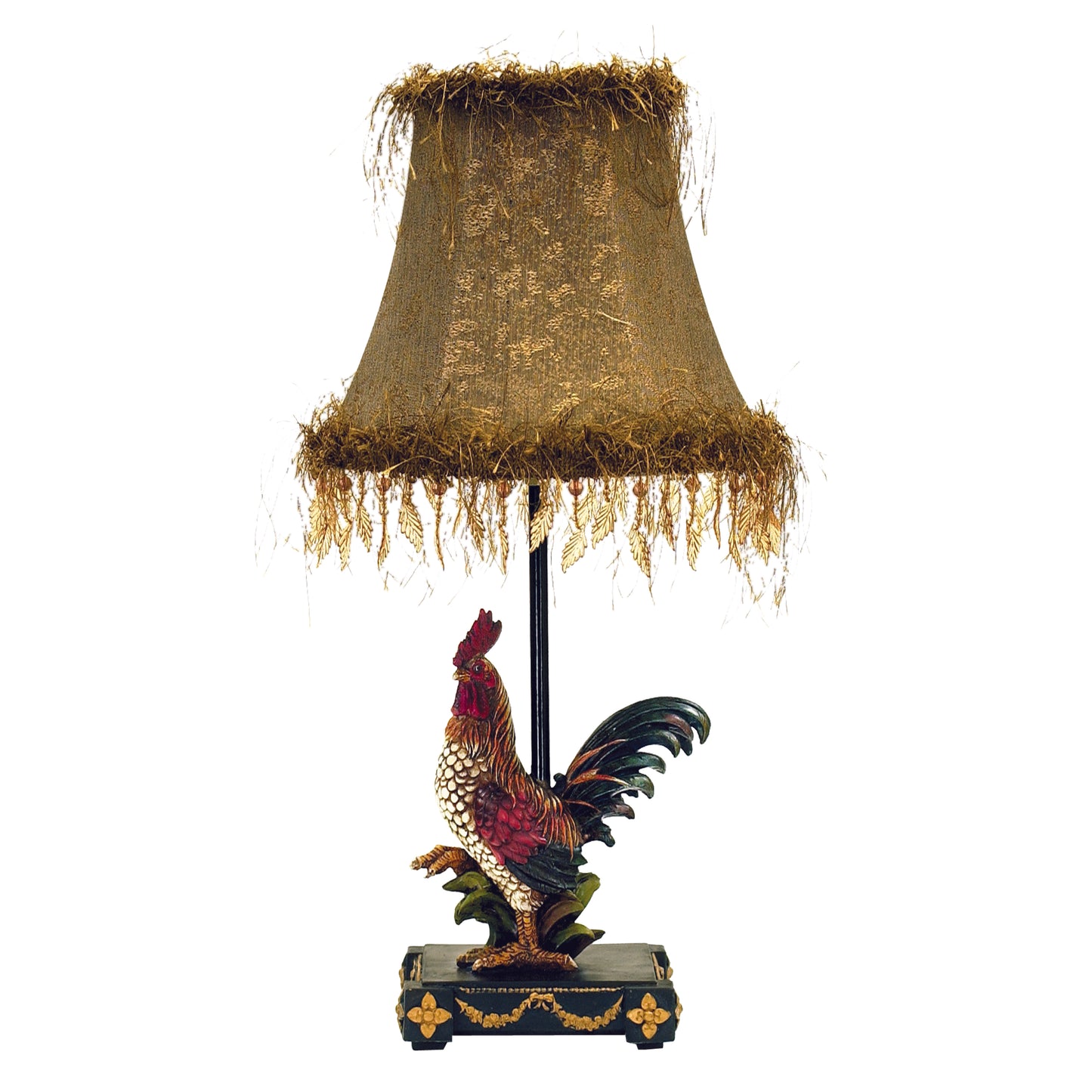 7-208 - Petite Rooster 19'' High 1-Light Table Lamp - Multicolor