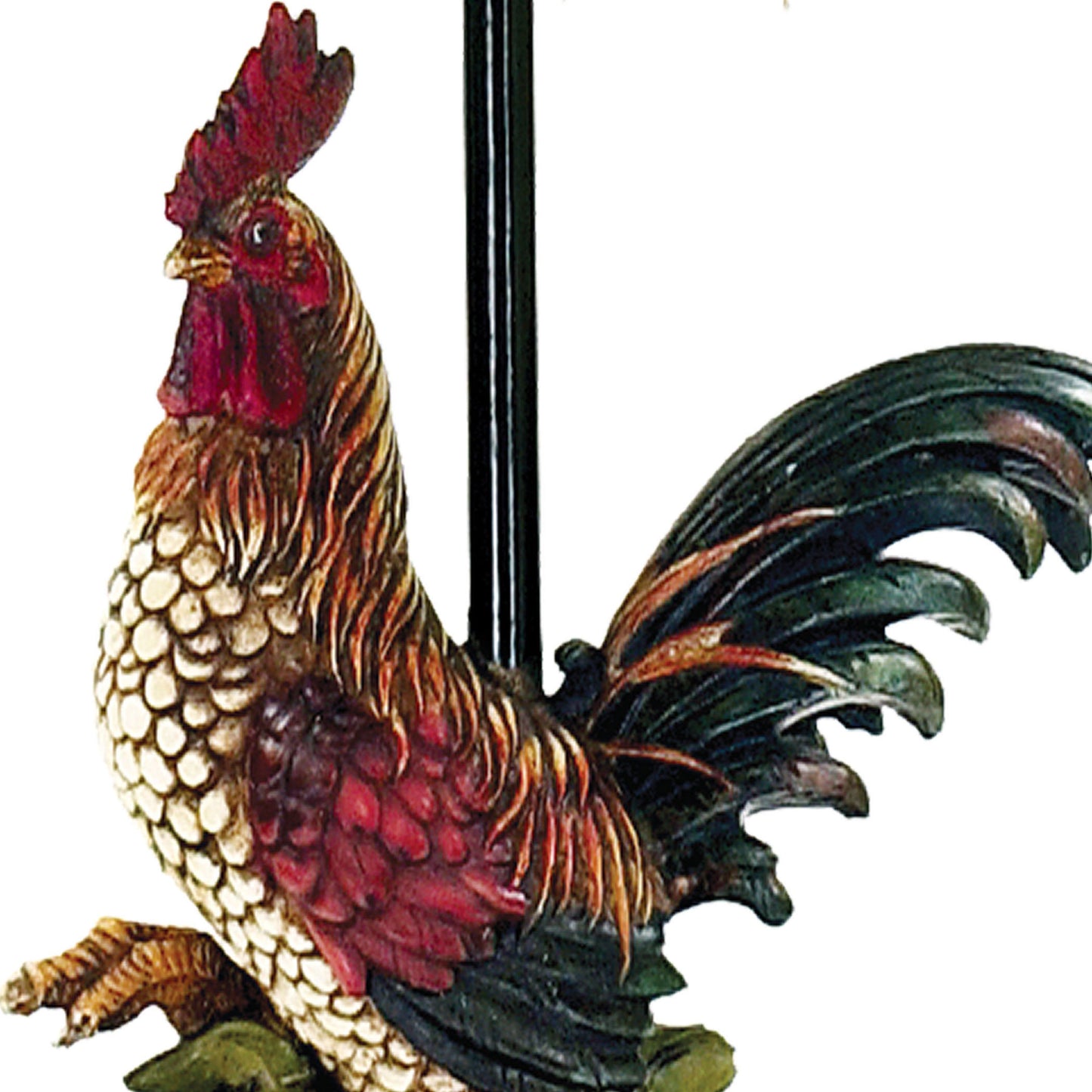 7-208 - Petite Rooster 19'' High 1-Light Table Lamp - Multicolor