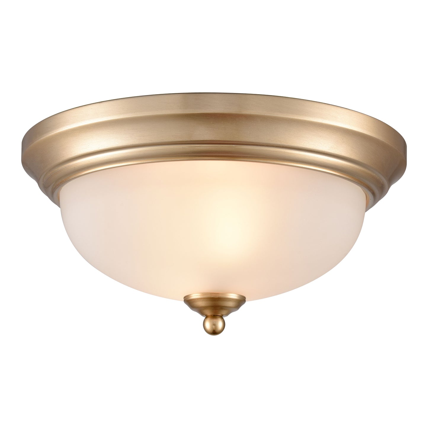 7002FM/50 - Basics 11'' Wide 2-Light Flush Mount - Satin Gold