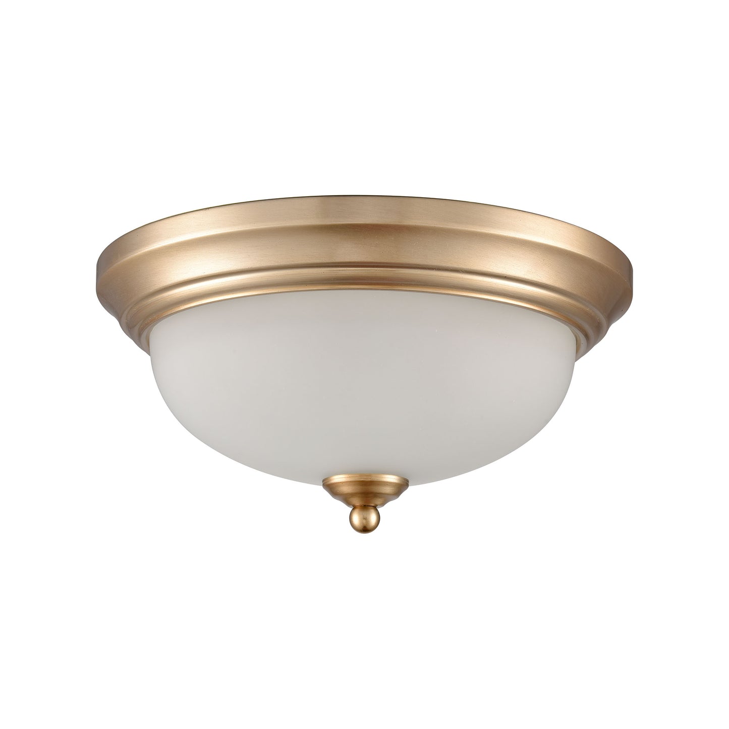 7002FM/50 - Basics 11'' Wide 2-Light Flush Mount - Satin Gold