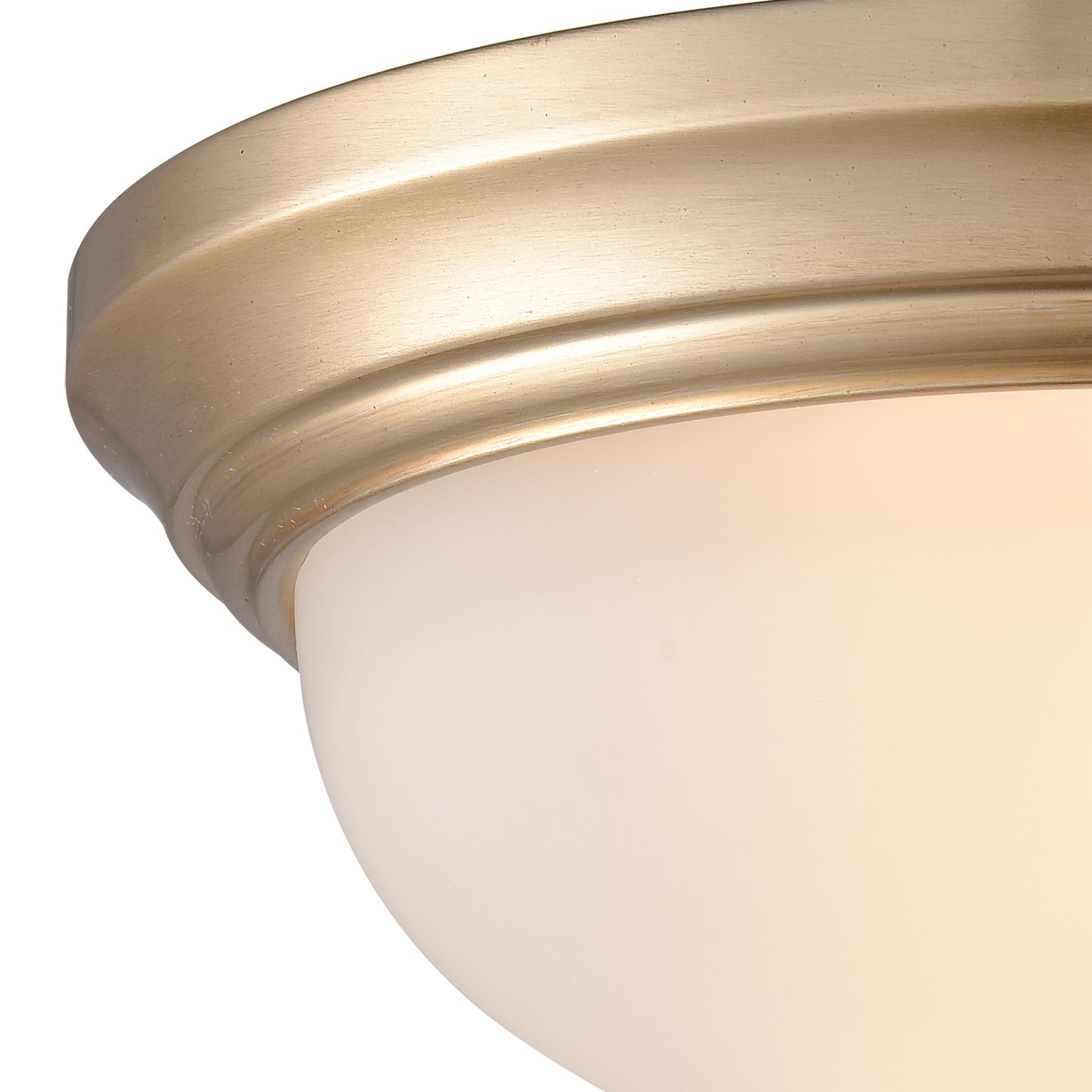 7002FM/50 - Basics 11'' Wide 2-Light Flush Mount - Satin Gold