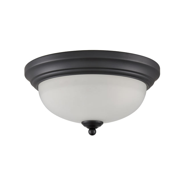 7002FM/60 - Basics 11'' Wide 2-Light Flush Mount - Black