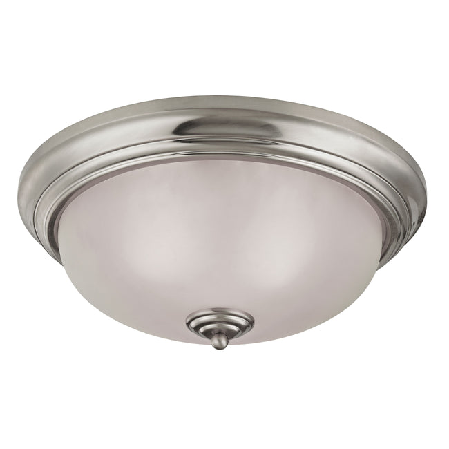 7013FM/20 - Huntington 15'' Wide 3-Light Flush Mount - Brushed Nickel