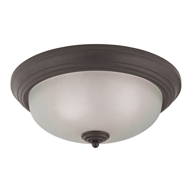 7023FM/10 - Huntington 15'' Wide 3-Light Flush Mount - Oil Rubbed Bronze