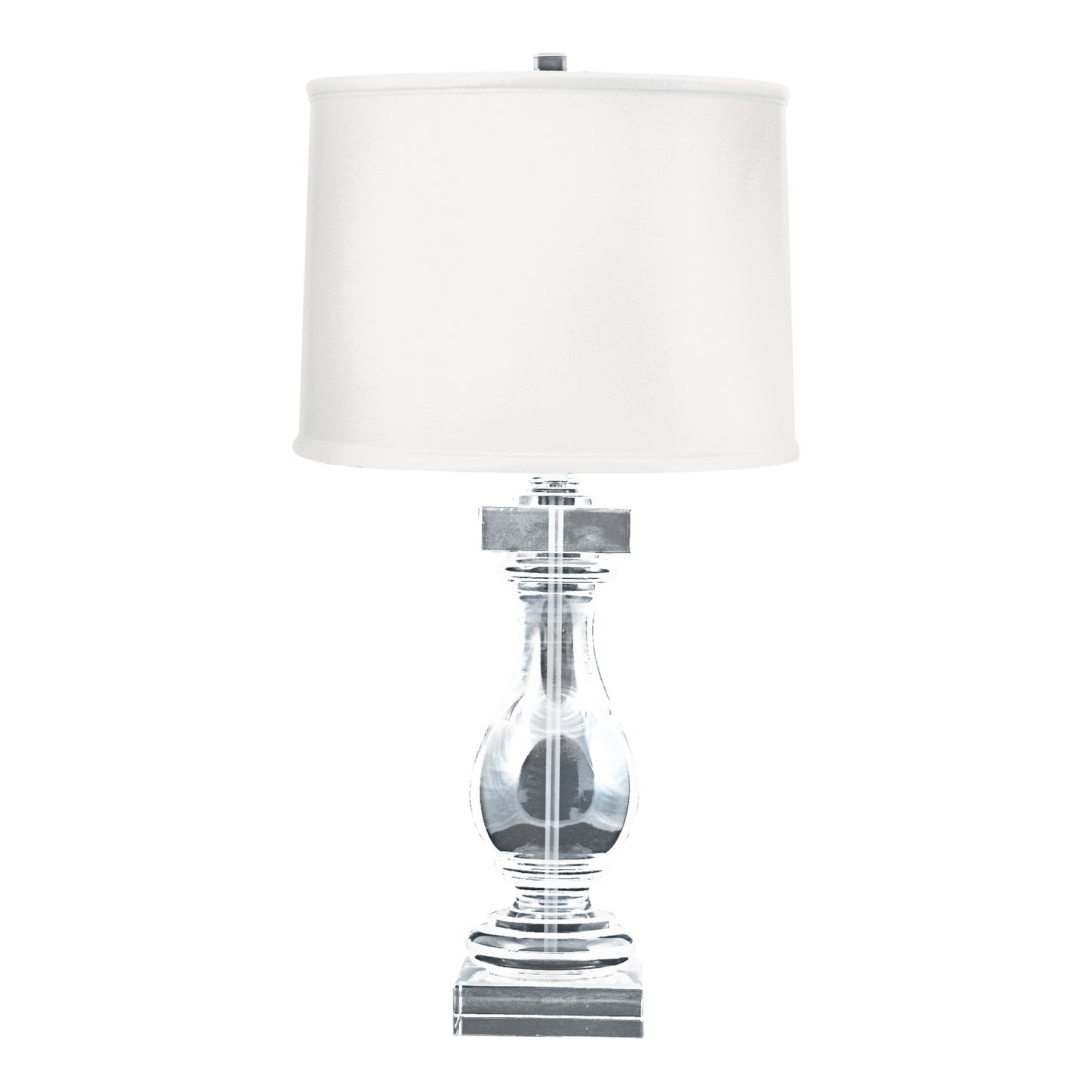 704-LED - Crystal 28'' High 1-Light Table Lamp - Clear