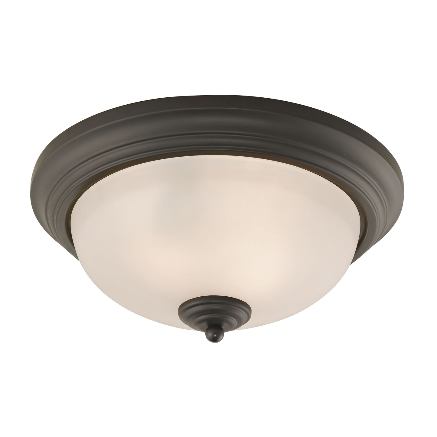 7053FM/10 - Huntington 13'' Wide 2-Light Flush Mount - Oil Rubbed Bronze