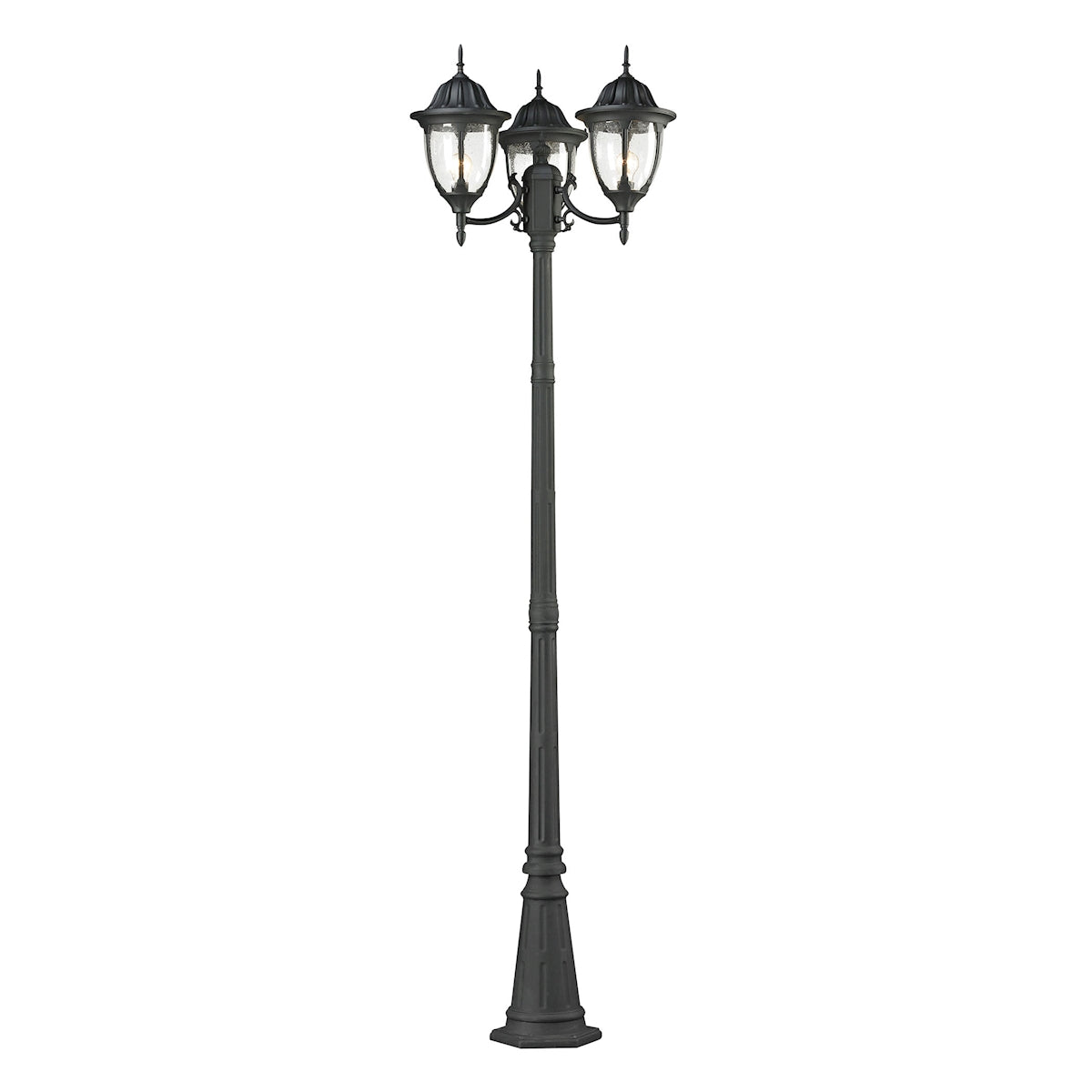 7153EP/73 - Outdoor Essentials 91'' High 3-Light Outdoor Post Light - Charcoal