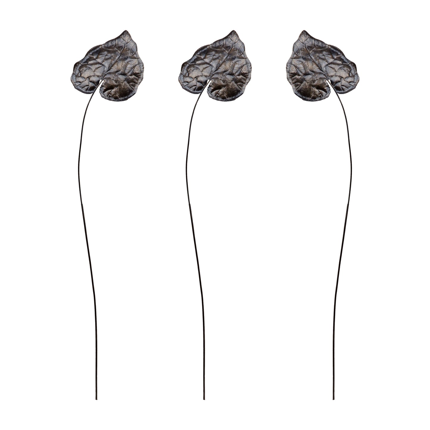 7159-032/S3 - Sculptural Bronze Leaf Stem (Set of 3)