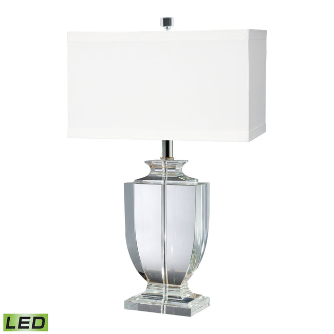 722-LED - Crystal 27'' High 1-Light Table Lamp - Clear - Includes LED Bulb