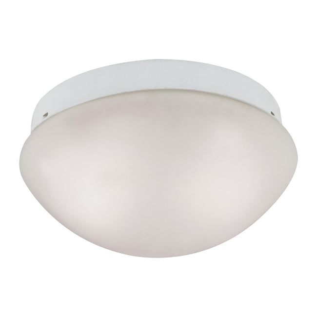 7352FM/40 - Mushroom 10'' Wide 2-Light Flush Mount - White