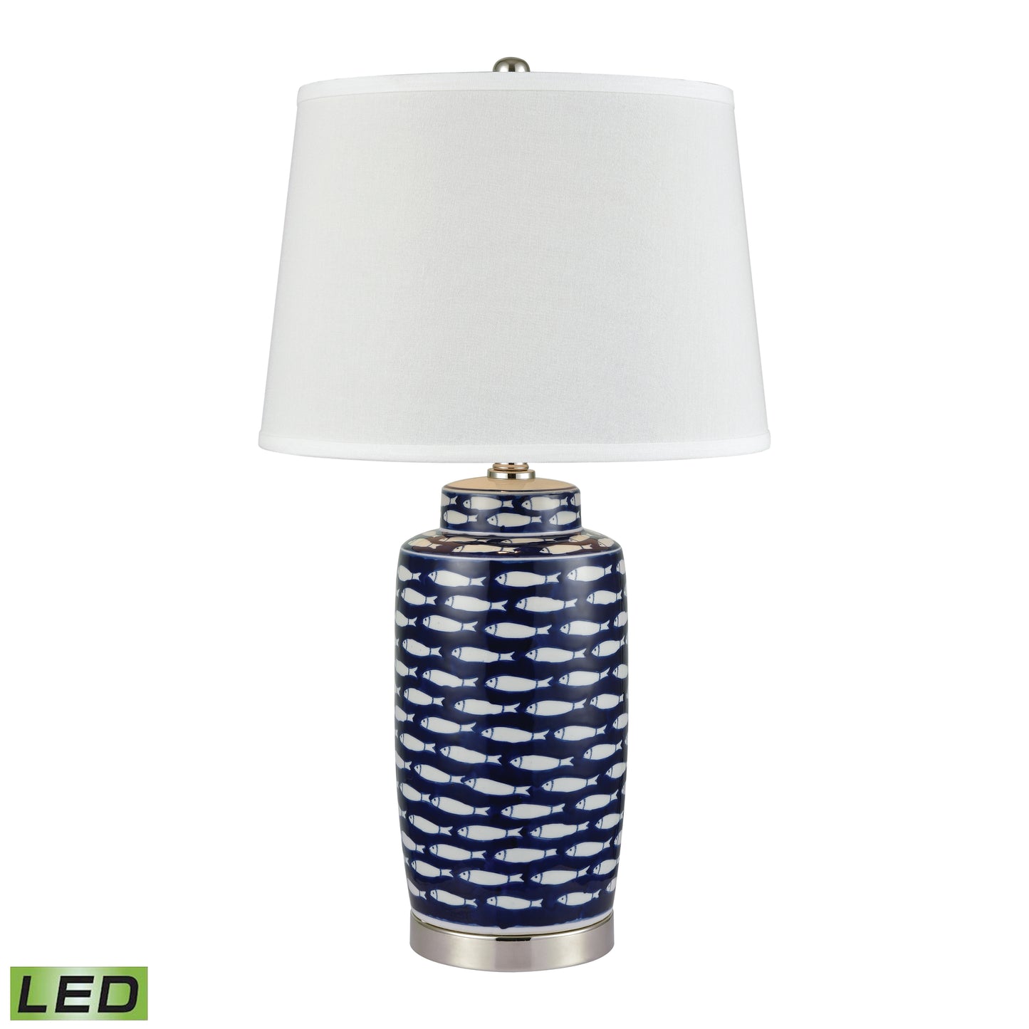 77026-LED - Azul Baru 27'' High 1-Light Table Lamp - Blue - Includes LED Bulb