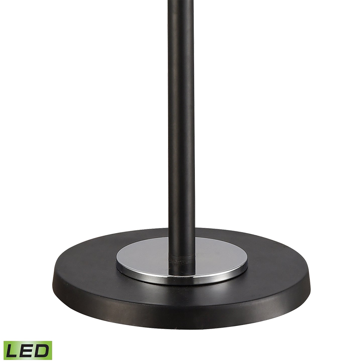 77101-LED - Uprising 72'' High 3-Light Floor Lamp - Black - Includes LED Bulbs