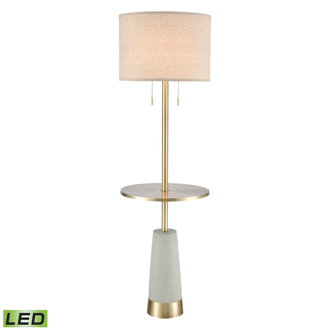 77129-LED - Below the Surface 63'' High 2-Light Floor Lamp - Polished Concrete - Includes LED Bulbs