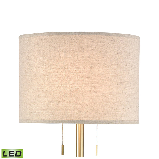 77129-LED - Below the Surface 63'' High 2-Light Floor Lamp - Polished Concrete - Includes LED Bulbs