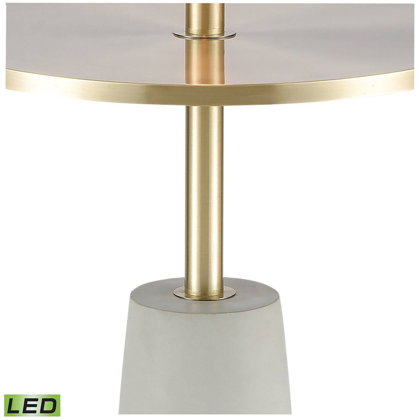 77129-LED - Below the Surface 63'' High 2-Light Floor Lamp - Polished Concrete - Includes LED Bulbs