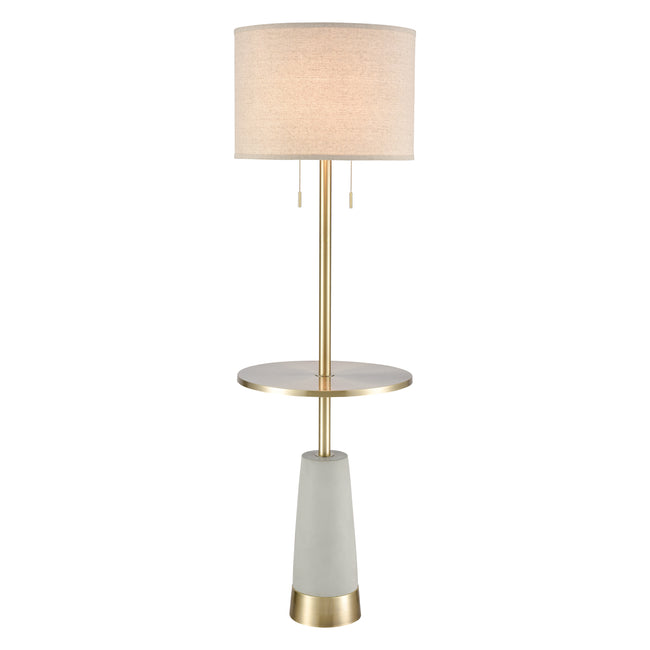 77129 - Below the Surface 63'' High 2-Light Floor Lamp - Polished Concrete