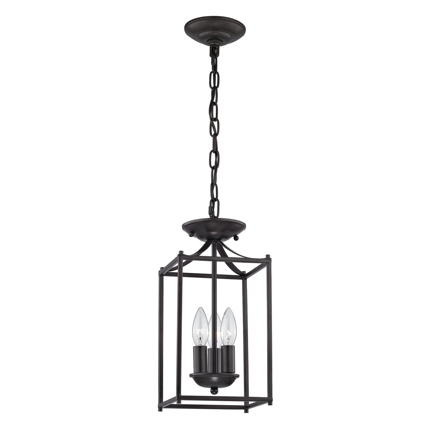 7713FY/10 - Foyer 7'' Wide 3-Light Mini Pendant - Oil Rubbed Bronze