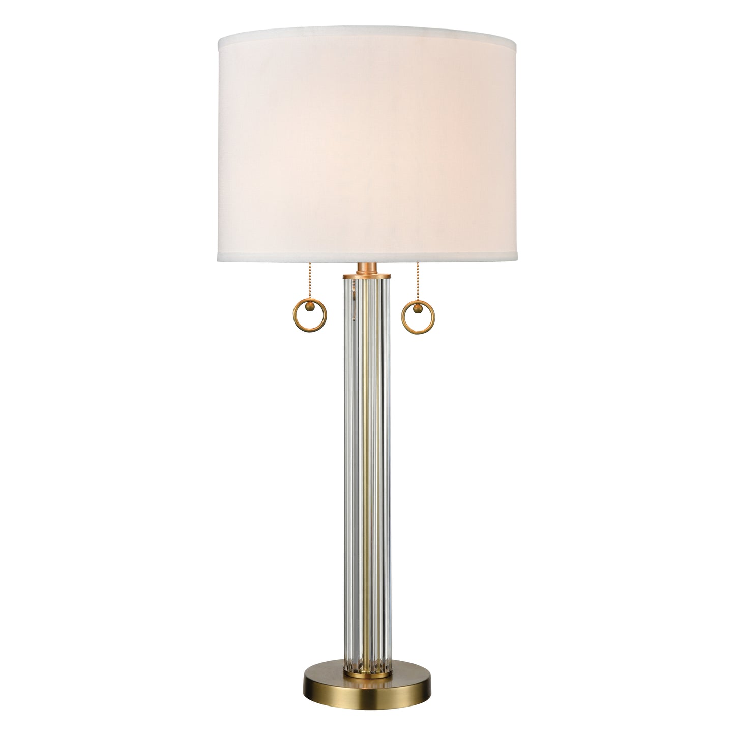 77143 - Cannery Row 34'' High 2-Light Table Lamp - Antique Brass