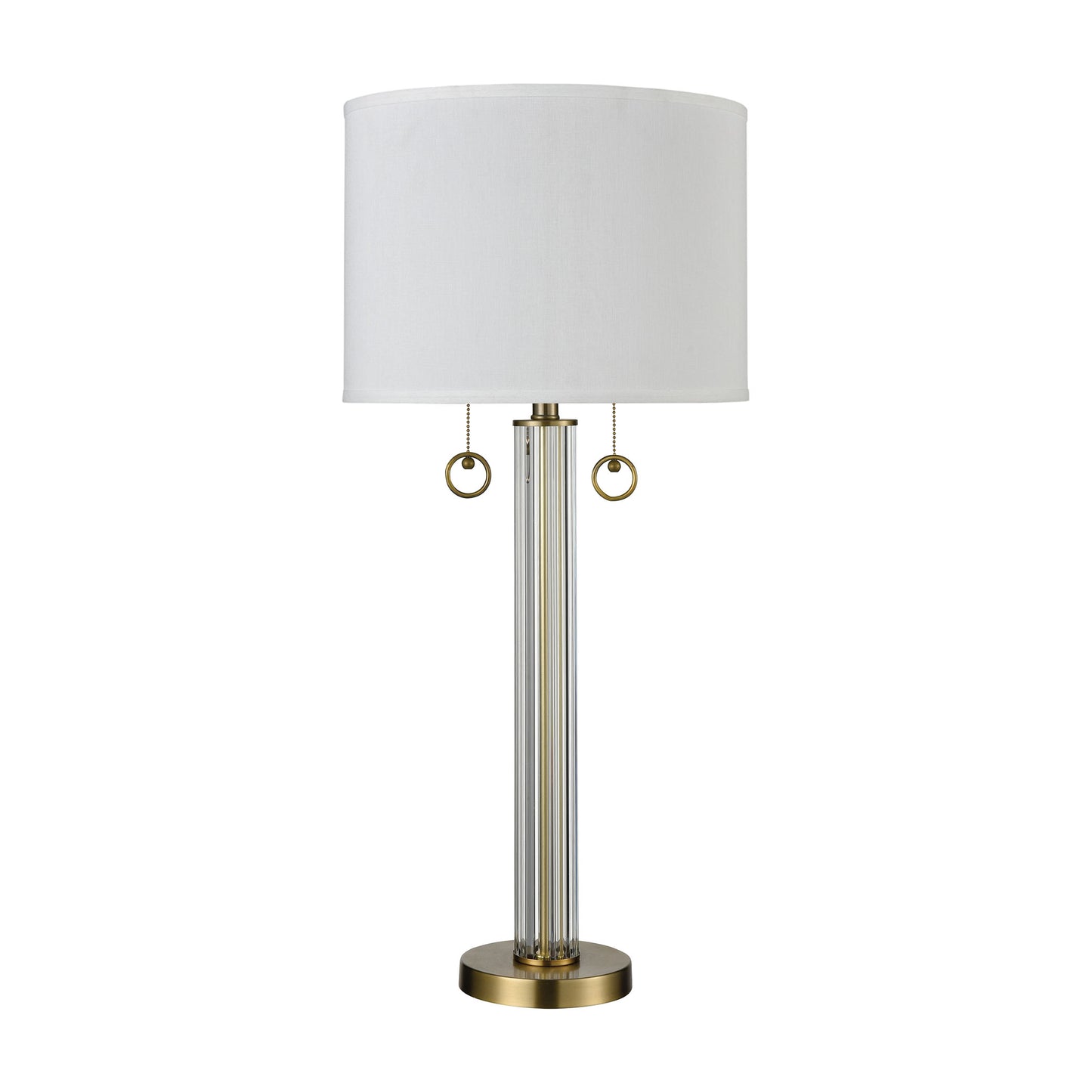 77143 - Cannery Row 34'' High 2-Light Table Lamp - Antique Brass