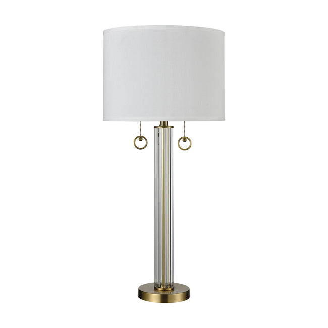 77143 - Cannery Row 34'' High 2-Light Table Lamp - Antique Brass