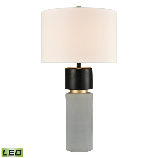 77154-LED - Notre Monde 32'' High 1-Light Table Lamp - Polished Concrete - Includes LED Bulb